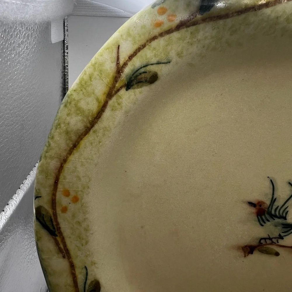 VIETRI ETRUSCA 8 1/2 SALAD BREAD CHARGER PLATE POTTERY ITALIAN Set of 3